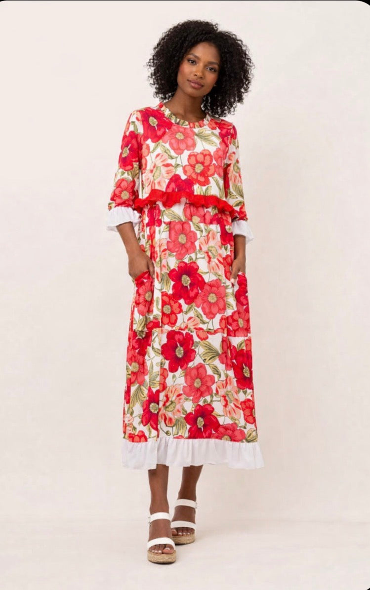 Floral Tiered Layering Dress