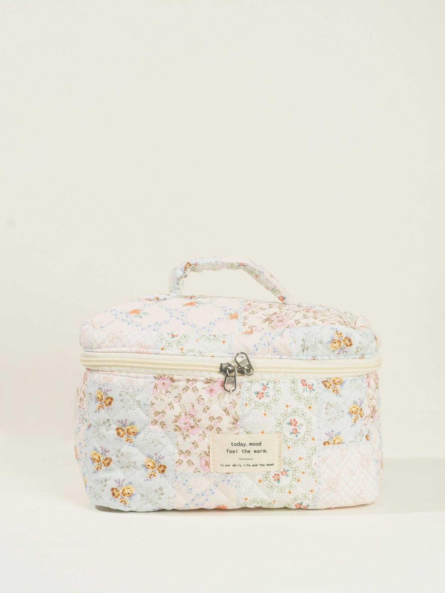 Butterfly Floral Print Cosmetic Bag