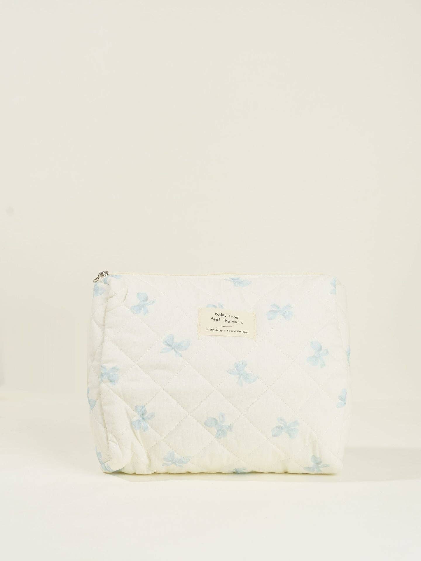 Butterfly Floral Print Cosmetic Bag
