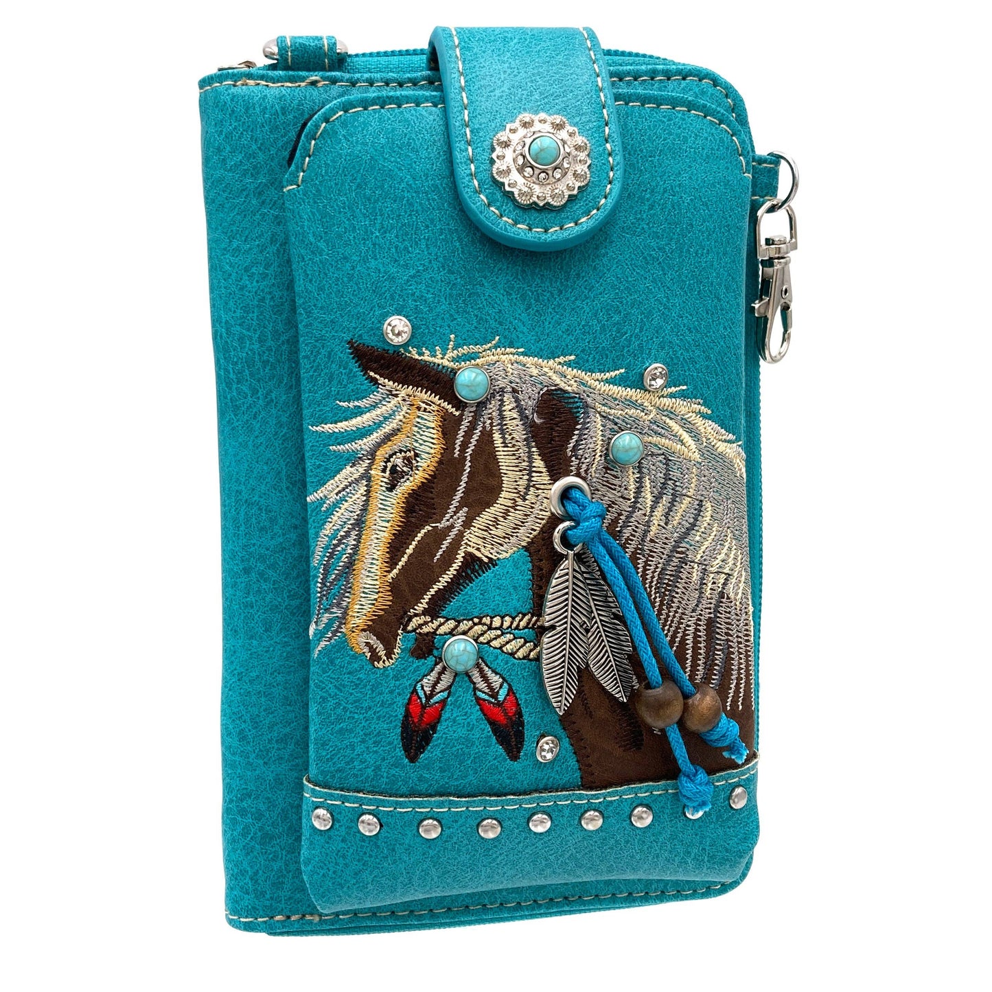 Horse Crossbody Western Phone Wallet