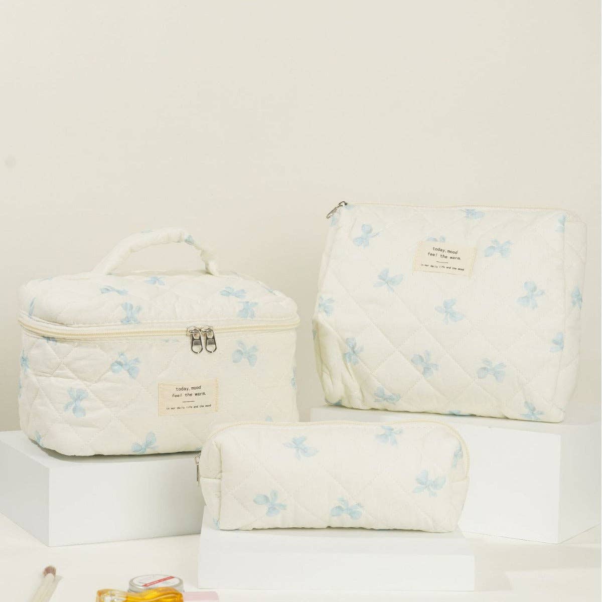 Butterfly Floral Print Cosmetic Bag