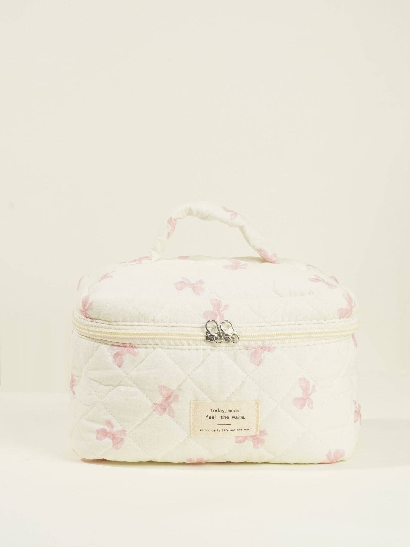 Butterfly Floral Print Cosmetic Bag