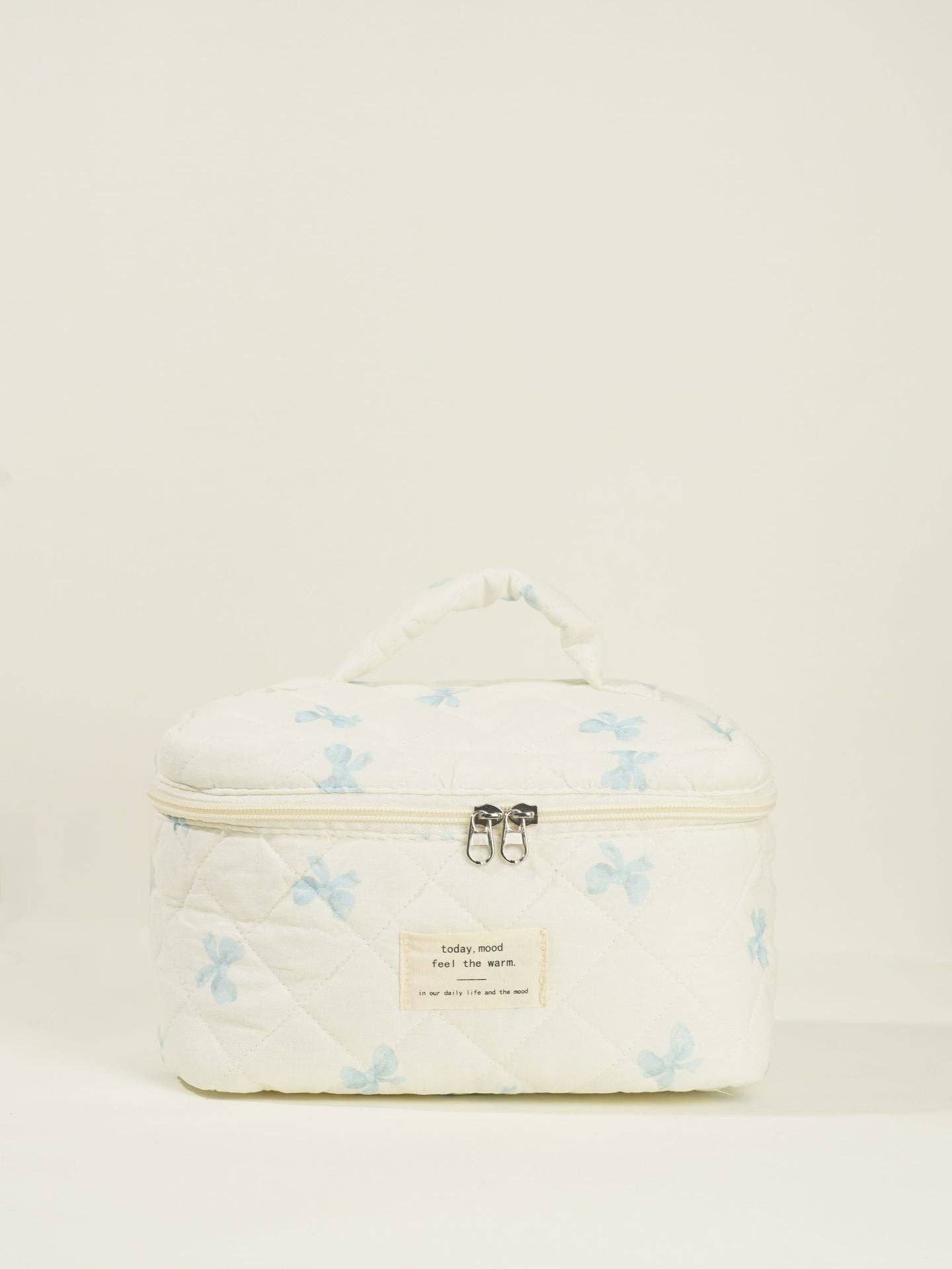 Butterfly Floral Print Cosmetic Bag