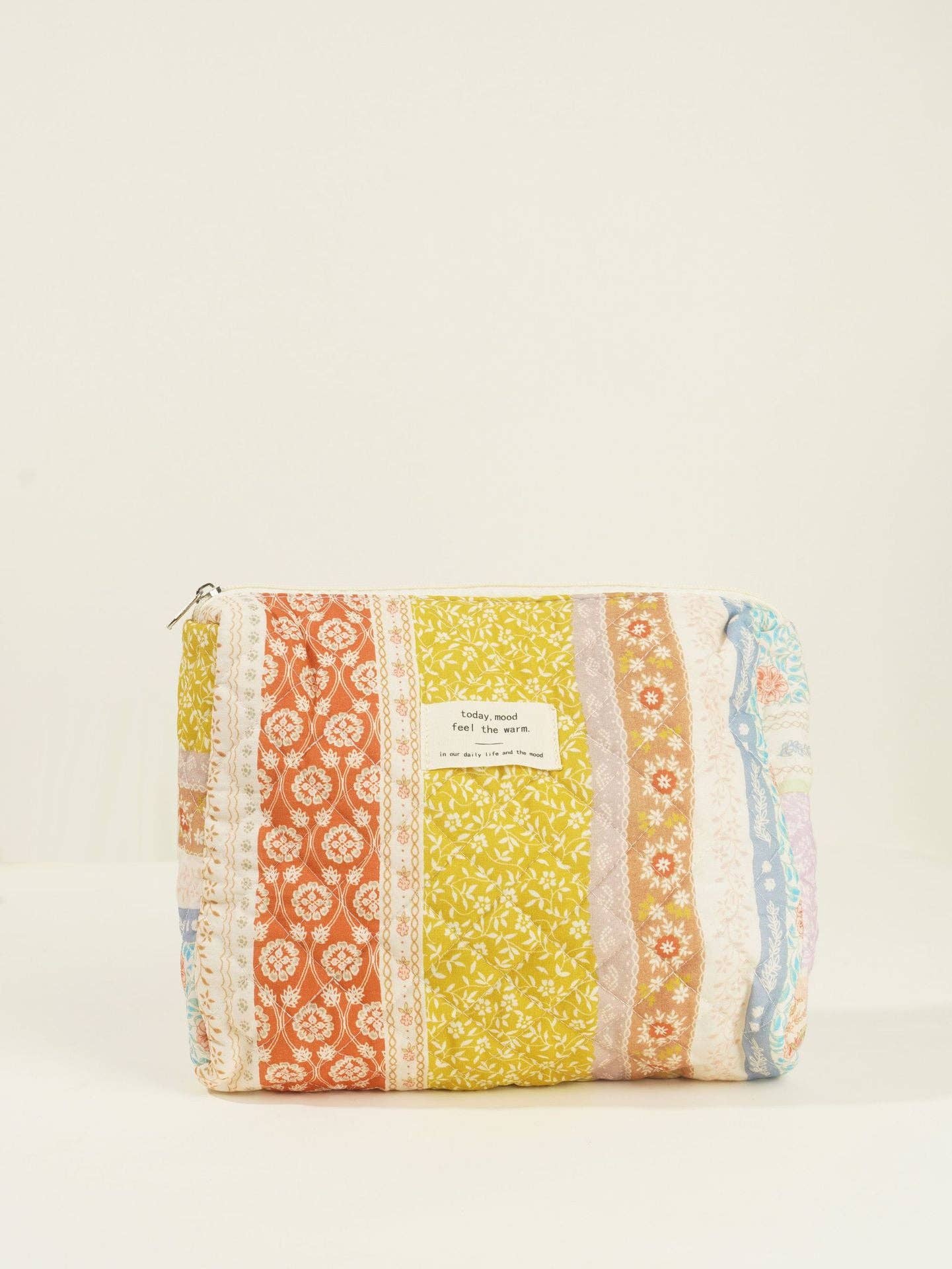 Butterfly Floral Print Cosmetic Bag