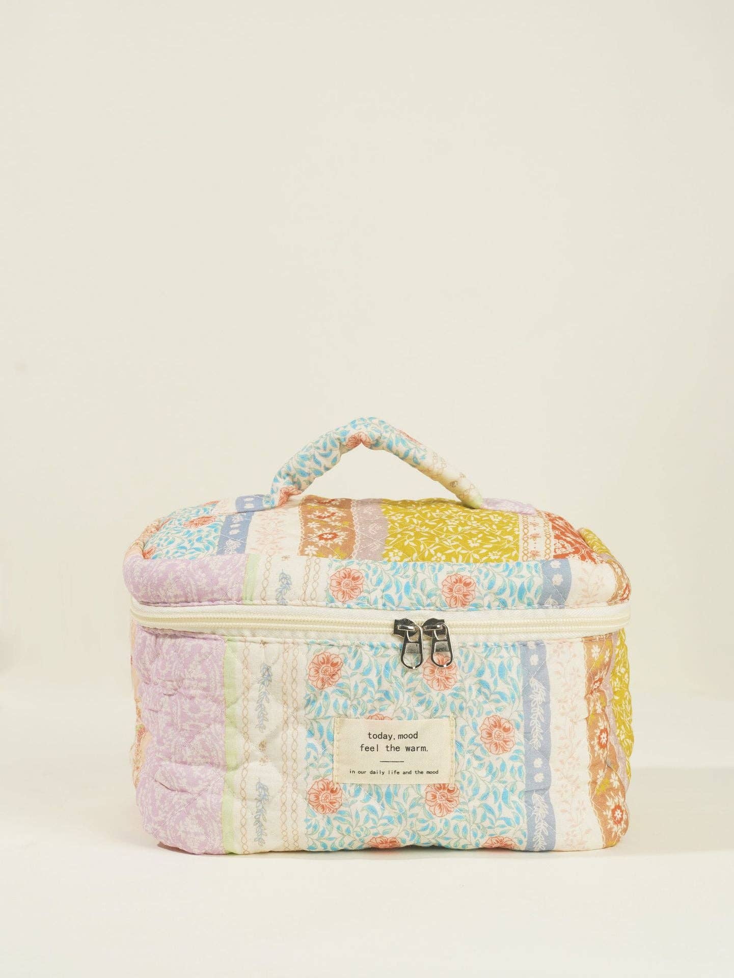 Butterfly Floral Print Cosmetic Bag
