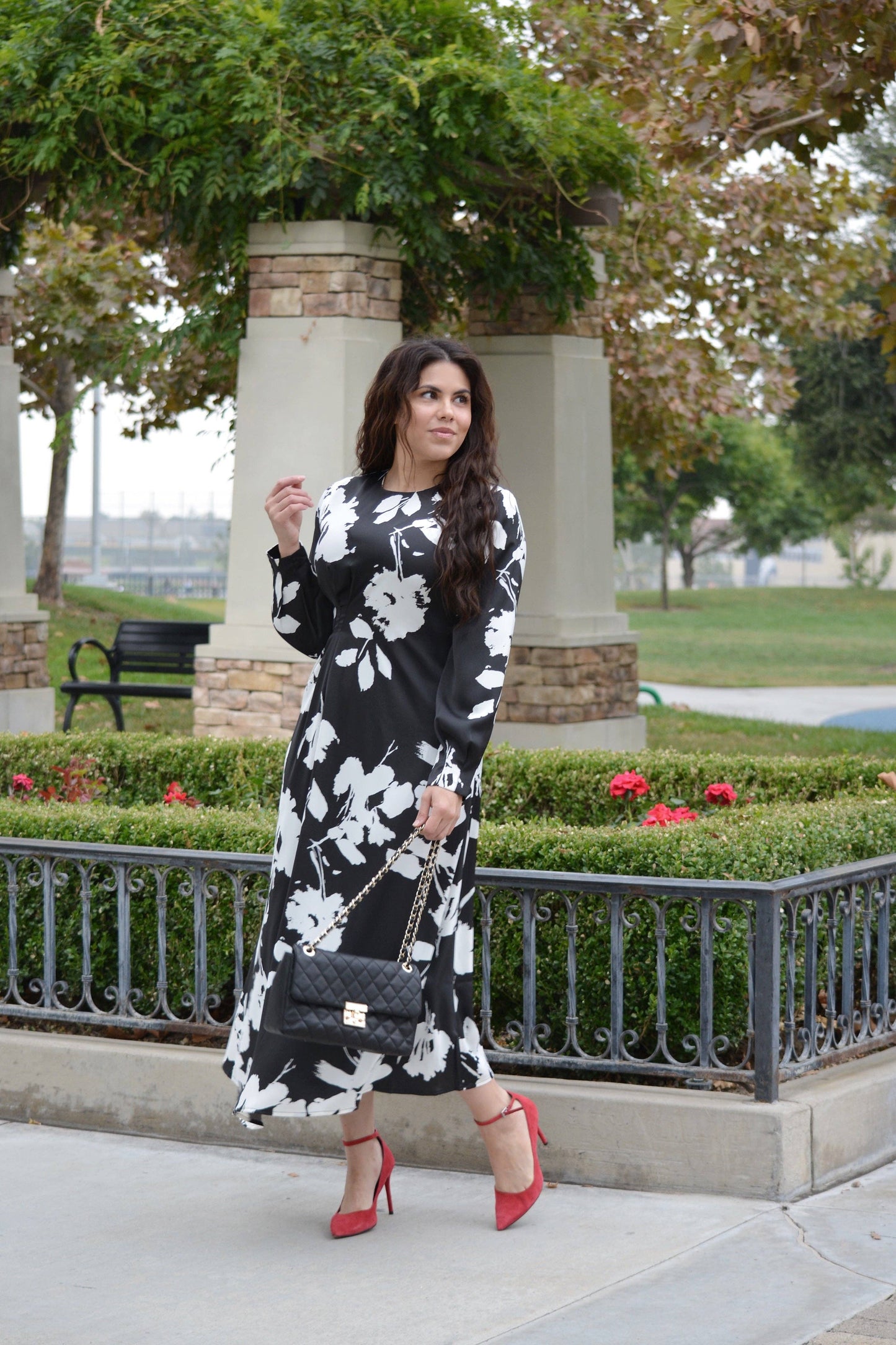 Nottingham Abstract Floral Maxi Dress