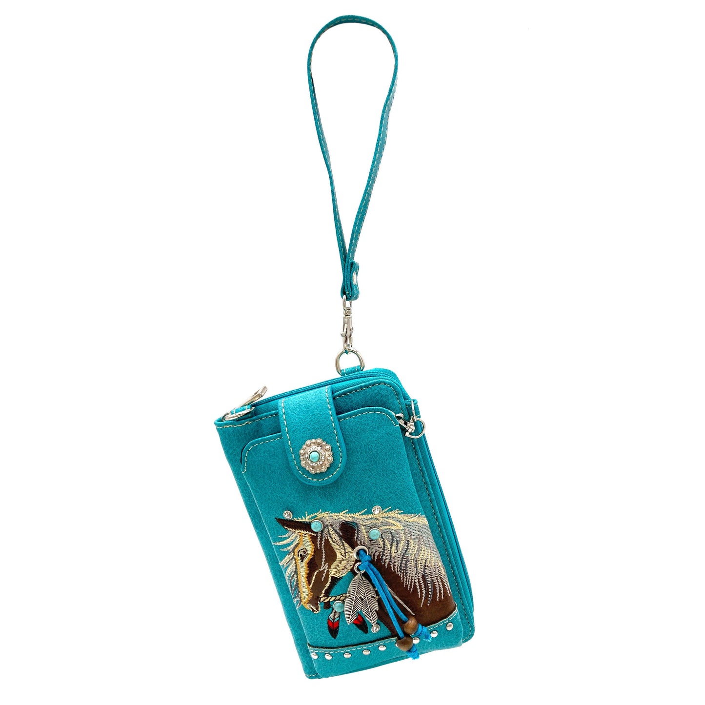 Horse Crossbody Western Phone Wallet