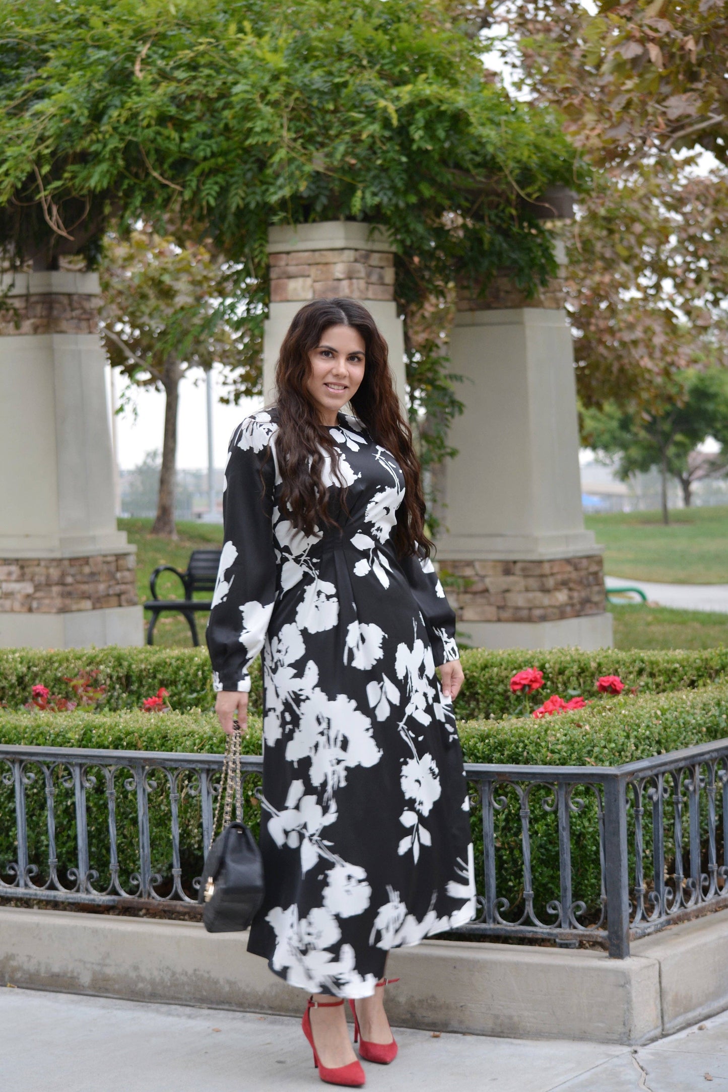 Nottingham Abstract Floral Maxi Dress
