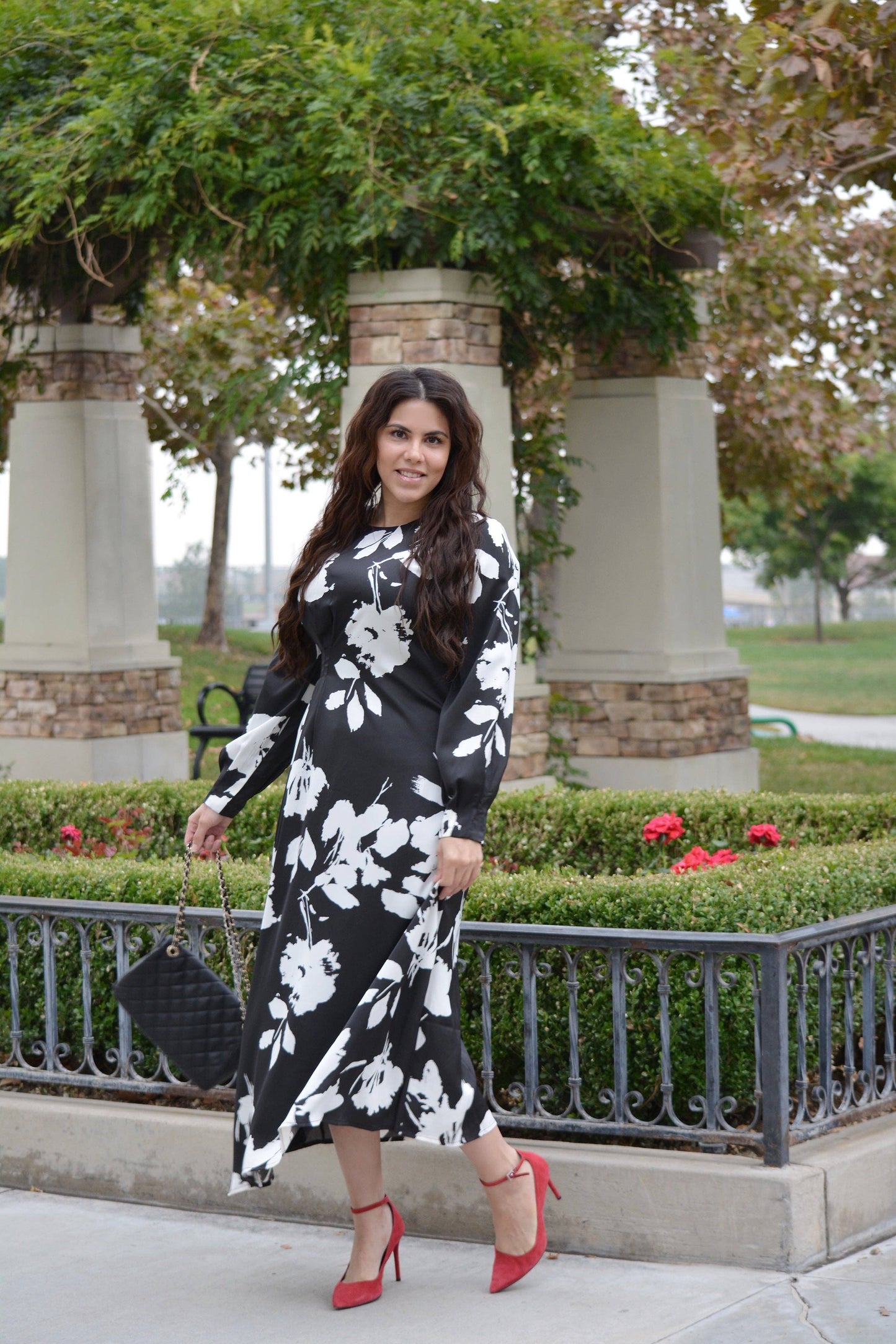 Nottingham Abstract Floral Maxi Dress