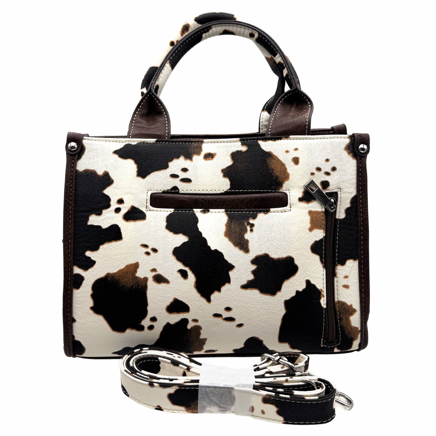 Concho Cow Print Concealed Carry Handbag/Crossbody