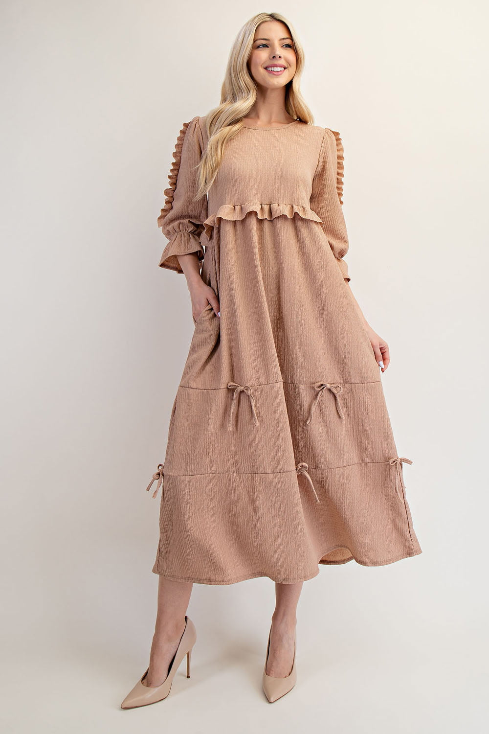 Ollie - All Over Bow Midi Dress