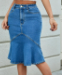 Denim Mermaid SKirt