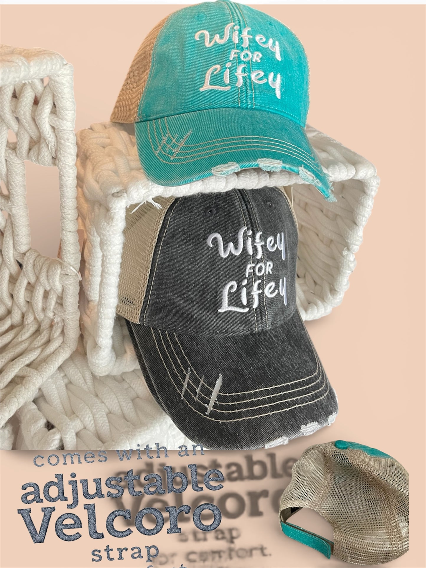 SweetHeart Wifey For Lifey Denim Hat