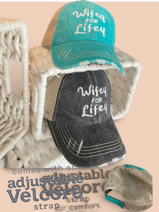 SweetHeart Wifey For Lifey Denim Hat