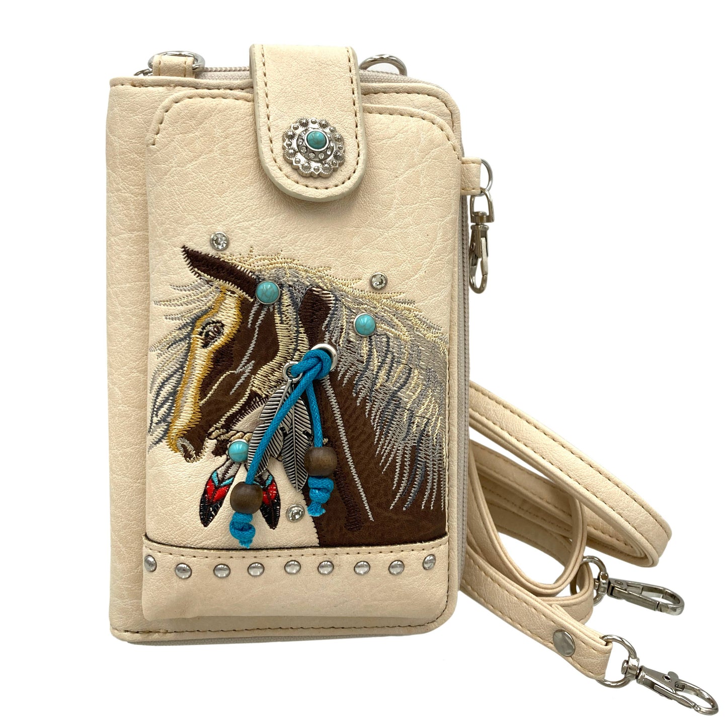 Horse Crossbody Western Phone Wallet