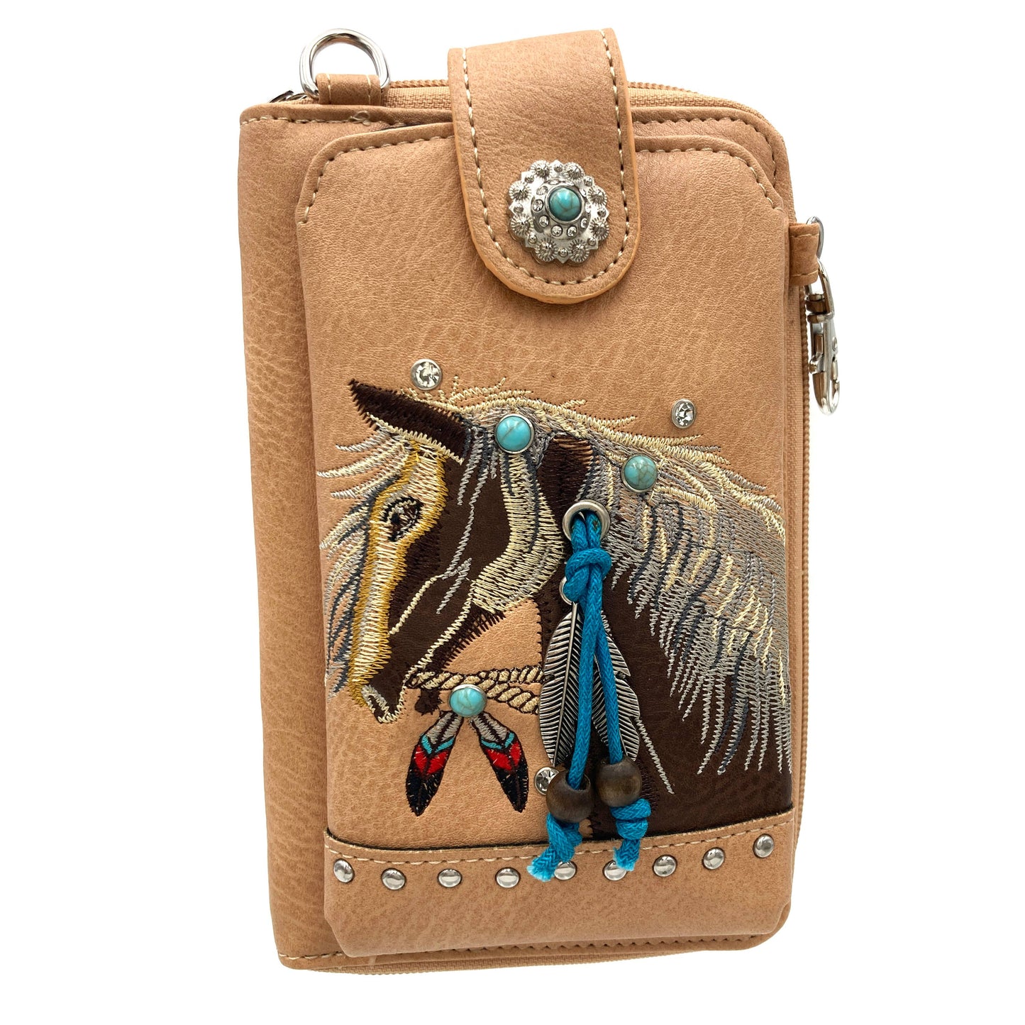 Horse Crossbody Western Phone Wallet