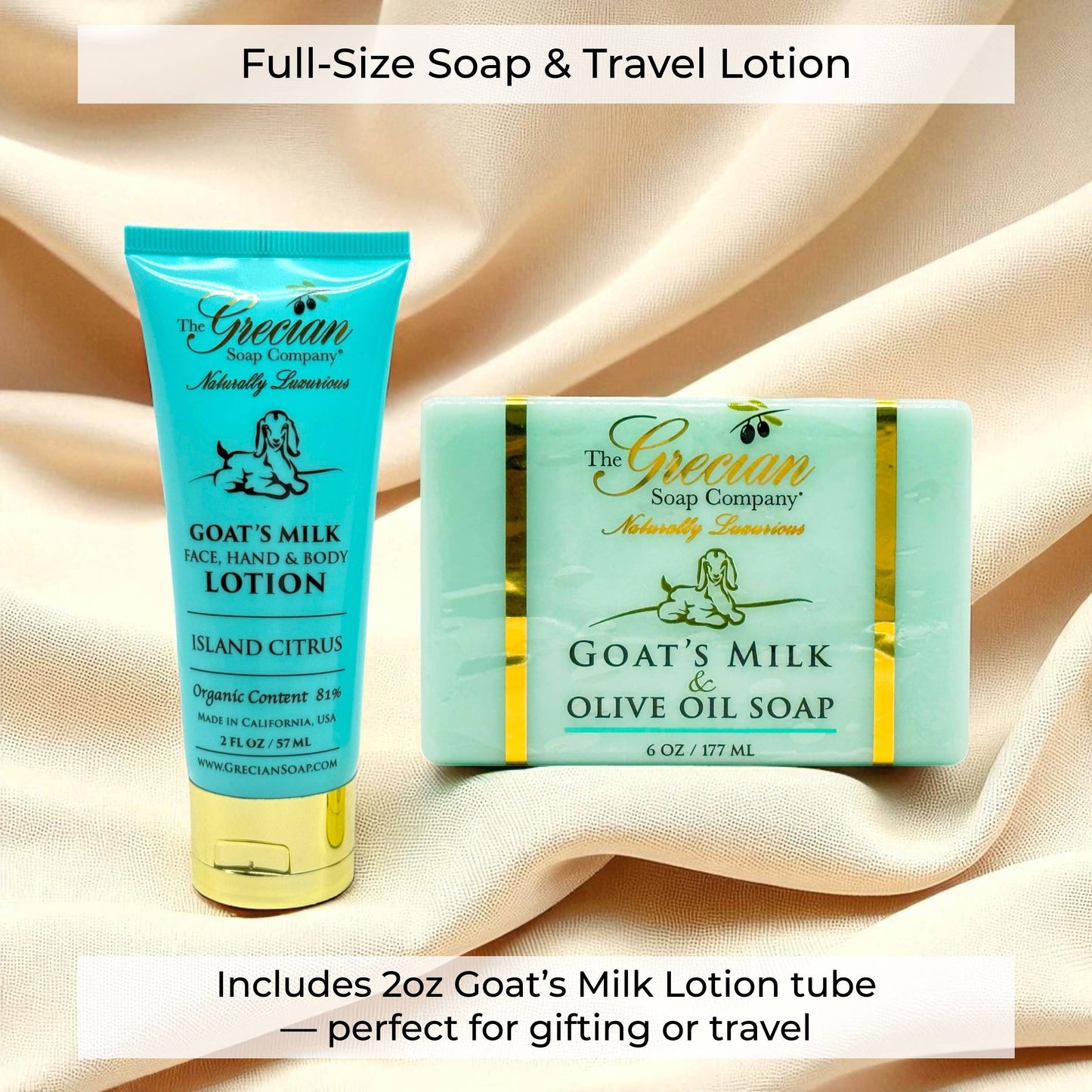 Goat Milk Lotion Gift Set | Organic Soap & Lotion